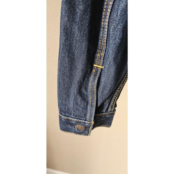 Levi's Red Tab Long Sleeve Trucker Denim Jacket Dark‎ Blue Women's Size S - Picture 7 of 12
